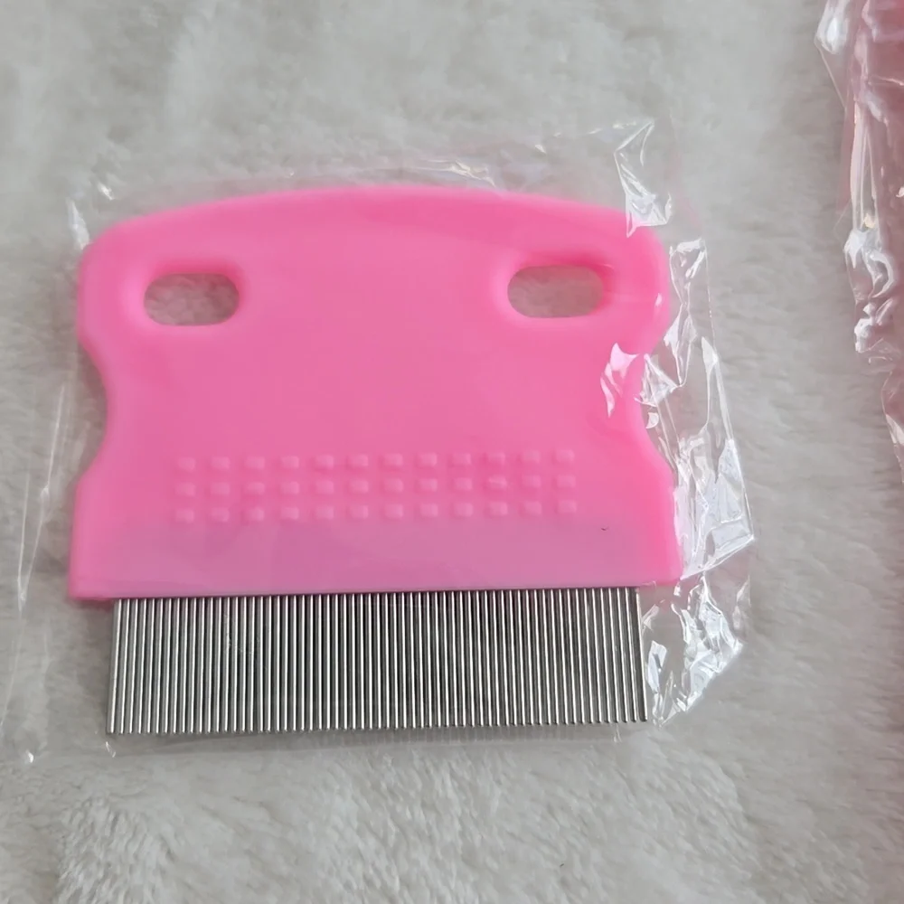 Pink flea combs